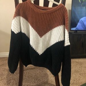 Colorblock Knit Sweater